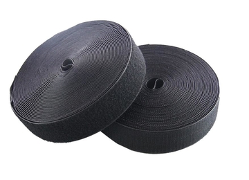 25MM 30% nylon 70% polyester black and white hook and loop fastener